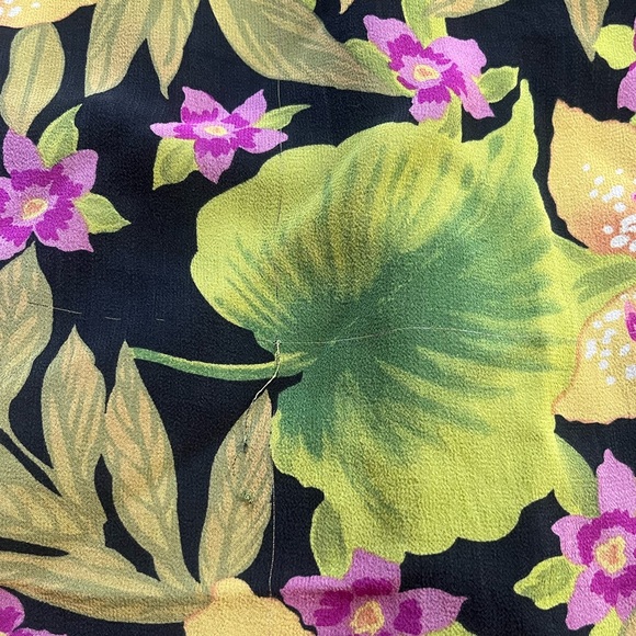 Vintage hibiscus print skirt - Picture 4 of 4